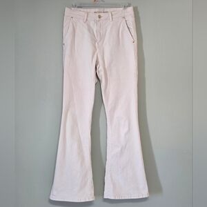 ​Michael Kors Off White/Cream + Gold Details✨ Flare Leg Jeans Sz 4